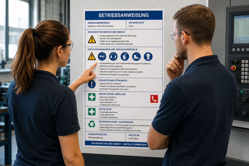 Betriebsanweisung: Was ist gemeint und wann ist sie erforderlich?